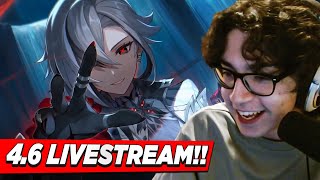 ARLECCCHINO LOOKS INSANE HUGE PATCH INCOMING  Genshin Impact 46 Livestream Reaction [upl. by Olonam427]