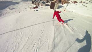 Fleche  Chamois  Skiercross Caméra Embarquée  ESF Val Thorens [upl. by Garlan]