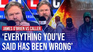 James OBrien takes on farright sympathiser after riots  LBC [upl. by Arev]