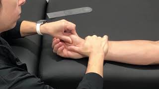 Range of Motion Measurement Thumb Carpometacarpal CMC Extension [upl. by Ynnhoj]