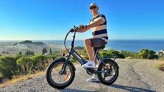 SAMEBIKE LOTDM200II 750W Stepthrough Folding Bike Review amp Test [upl. by Anitsenre328]