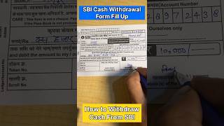 SBI cash withdrawal kaise kare How to withdraw cash from sbi State Bank se paise kaise nikale [upl. by Teiv]