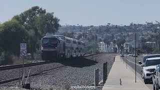 82324 Pre Metrolink 609 passes by Capistrano Beach ft new scheme refurb bombardier [upl. by Anavoig942]