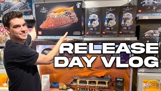 LEGO Store For UCS JABBAS SAIL BARGE Release Day MandR Vlog [upl. by Burty400]