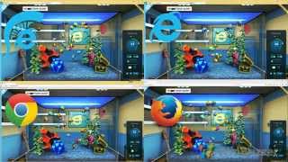 FishGL HTML5 WebGL Benchmark Windows 10 Spartan Browser vs IE11 vs Chrome 41 vs Firefox 36 [upl. by Pelag]