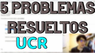 5 problemas resueltos EXAMEN DE ADMISIÓN UCR [upl. by Ahsitahs]