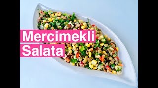 İftar İçin Bol Proteinli Mercimekli Salata Tarifi Salata Tarifleri İftara Ne yapsam [upl. by Vano987]