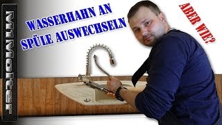 Wasserhahn an der Spüle auswechseln  Küchenarmatur wechseln  So gehts [upl. by Laehcor]