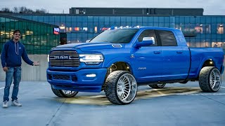 Introducing “Papa Smurf” The HOTTEST 5th Gen Megacab Cummins  Giveaway Truck Delivery [upl. by Alitta239]