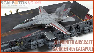 Aircraft Carrier 4th Catapult Section in 172 3D Printed Scale Model [upl. by Enoek749]