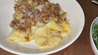 Sunday Dinner Bolognese with Fresh Pasta and Maple Custard [upl. by Araihc]