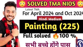 NIOS Class 10th Painting 225  Hindi Medium solved TMA  latest TMA 202324  Solved TMA NIOS [upl. by Ami]