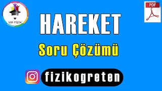 Hareket Soru Çözümü  PDF  TYT Fizik 2022 [upl. by Higinbotham]