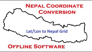 Offline Coordinate Conversion  Nepal Coordinate Conversion  Survey Nepal [upl. by Iahc]