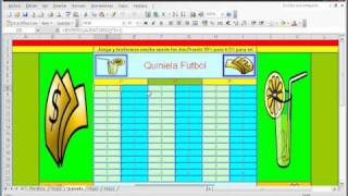 Quiniela de Fútbol 1 de 2 aprende OpenOffice Hojas de cálculo Excel Google Docs [upl. by Etteloiv384]