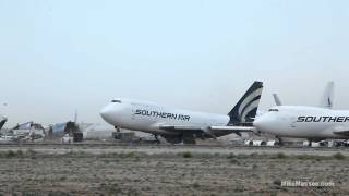 Amazing video of 747 lifting in place in extreme wind conditions  1080P HD [upl. by Ajed]