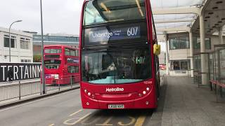 Express Bus London Route 607 now AKA Superloop SL8  Enviro 400 Metroline TE950 [upl. by Ahsykal]