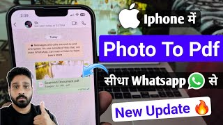 how to create pdf file on iphone  how to send photo as a pdf on whatsapp in iphone  photos to pdf [upl. by Tnahsarp854]