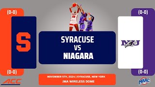 Syracuse vs Niagara  NCAA Womens Basketball  11524 [upl. by Elvia]