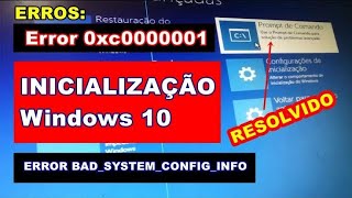 Como corrigir Erro de inicialização winloadexe no WINDOWS 10 [upl. by Maddocks]