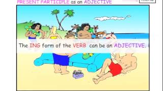 PRESENT PARTICIPLES  VERBALS  Easy English Grammar [upl. by Irving]