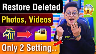 How To Recover Deleted Photo Video On Android Phone  Delete Photo Ko Wapas Kaise Laye Tutorial Tip [upl. by Accebar]