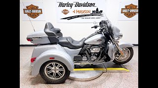 2023 Harley Davidson Tri Glide Ultra FLHTCUTG 1811 Miles Atlas Silver Metallic [upl. by Htidra699]