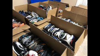 100 Original  Branded Used Shoes in wholesale SOLD [upl. by Llehsem4]