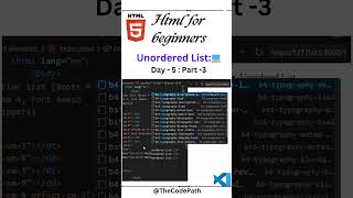 The Real Difference Between HTML List Types for Web Development html5 htmltutorial programming [upl. by Letrice30]