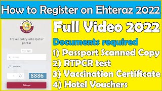 How to Register on Ehteraz 2022  Travel entry into Qatar Ehteraz 2022 [upl. by Laitselec462]