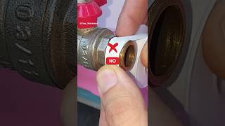 Tips and tricks from experienced plumber How to wind teflon tape shorts [upl. by Kata]