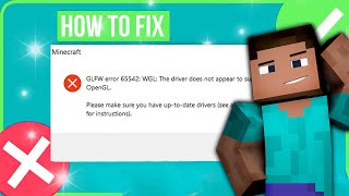 🔧How To Fix Minecraft GLFW Error 65542 WGL The Driver Does Not Appear To Support OpenGL TLauncher [upl. by Rida843]