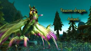 Elite monture wow Faucondragon Amani [upl. by Hairahs]