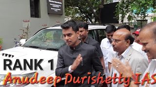 Hyderabads New Collector and DM Anudeep Durishetty IAS Grand Entry  IAS MOTIVATION [upl. by Nnylannej]