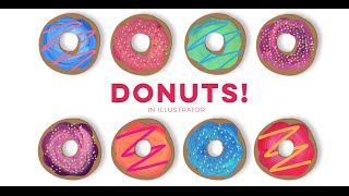 How to Create Delicious Donuts in Illustrator [upl. by Barvick159]