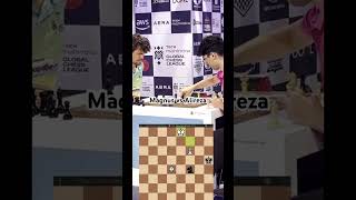 Magnus And Alireza Face Off At Global Chess League 2024 Chess  Shorts  Ytshorts  chessgame [upl. by Charry18]