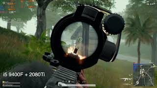 i5 9400FRTX2080Ti Vs i7 9700KGTX1080Ti Gaming PUBG [upl. by Emmalyn909]