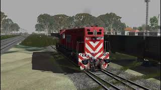 EMD GR12W 6601  HACIENDO MANIOBRAS CON PATRICIA FEPSA  OPEN RAILS [upl. by Ahseya778]