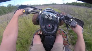 ltz 400 suzuki kingquad 400 yz 85 trail ride [upl. by Dotty]