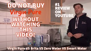 Virgin Pure Review  Virgin Water VS Brita Zero Water Smart Water Tap Water and more [upl. by Chane]