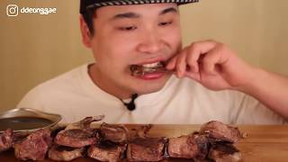 Thánh Ăn Hàn Quốc Mukbang Ăn Sườn Cừu Nướng BBQ Siêu Ngon [upl. by Irrabaj]