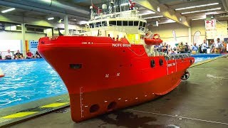 STUNNING RC MODEL SCALE OFFSHORE SPECIAL SHIPS BOATS IN DETAIL AND ACTION [upl. by Bruyn]