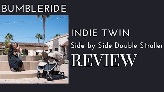 Bumbleride Indie Twin Double Stroller Full Review amp First Impressions  DestinationBabyKidscom [upl. by Aleafar627]