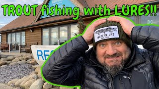 LURE fishing for TROUT on Hanningfield Reservoir  Catch Clean amp Cook [upl. by Nedlog286]