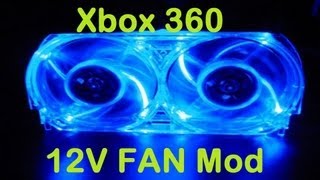 Xbox 360 12V Fan Mod Tutorial Noob Friendly HD EN DE [upl. by Lesna451]