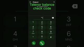 How to check telenor balance [upl. by Louie]