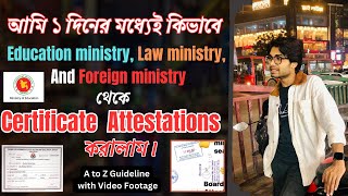 How to Attestation Certificate from Education ministry Foreign ministry  Study In Abroad [upl. by Dannica]