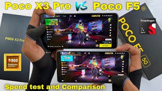 Poco x3 pro VS Poco f5 speed test and comparison and all features [upl. by Yentroc]