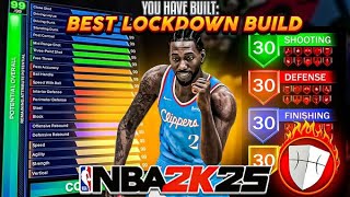 THE BEST COMP LOCKDOWN BUILD ON NBA 2K25  ALL LEGEND BADGES AND UNLIMITED STOPS [upl. by Yhtamit700]