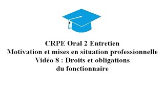 8 Droits et obligations du fonctionnaire [upl. by Acile]